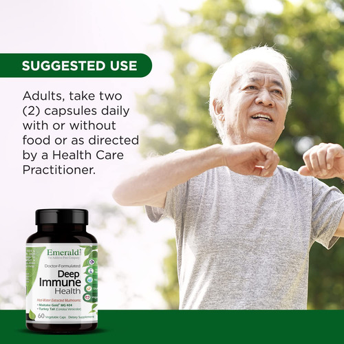 Emerald Labs Deep Immune Health Suplemento 60 Cápsulas