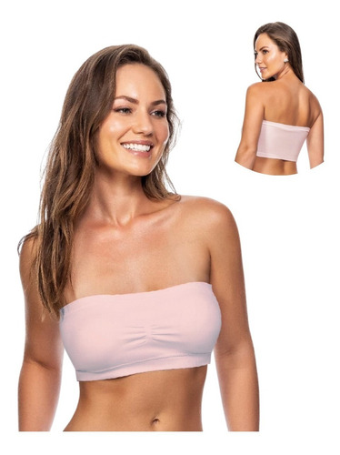 Imagem 3 de 4 de Top Tomara Que Caia Modelo Faixa Bojo Removível S/ Costura