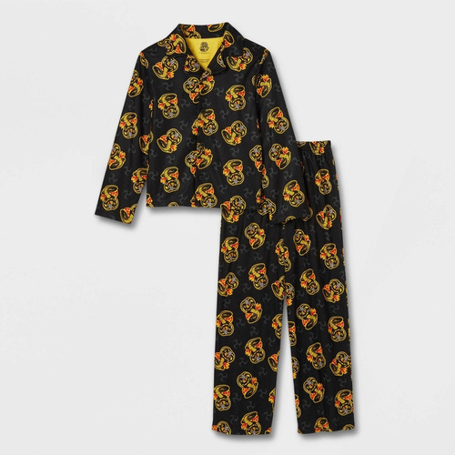 Pijama Niños Cobra Kai Plaid Coat 2 Piezas Original Importad