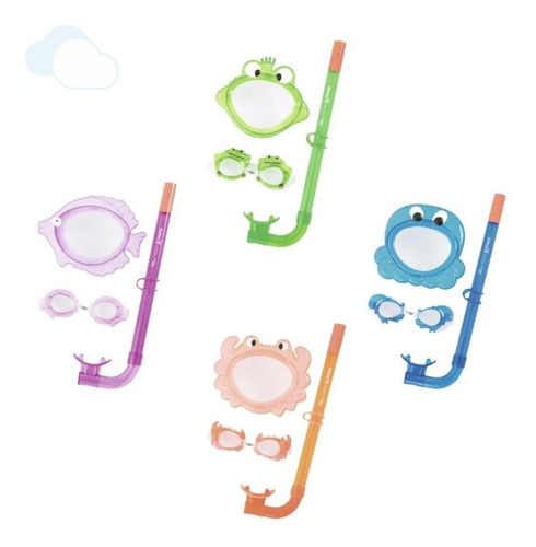 Imagen 5 de 8 de Set De Juego De Buceo Animalitos Para Niños Bestway