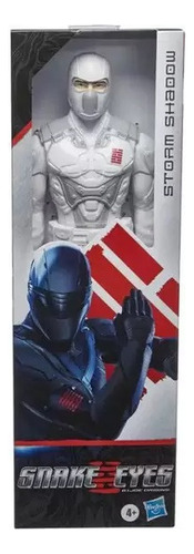 Boneco Gi Joe Storm Shadow Titam Hasbro 29cm Branco - 423879