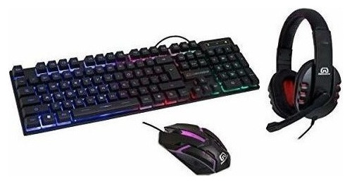 Kit Combinado De Accesorios Para Juegos Rgb Para Pc - Teclad