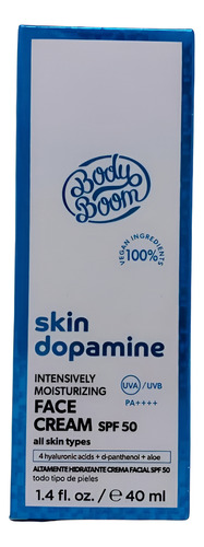 Bodyboom Crema Facial Hidratante Skin Dopamine 50+fps 30ml Momento De Aplicación Día/noche Tipo De Piel Todo Tipo De Piel
