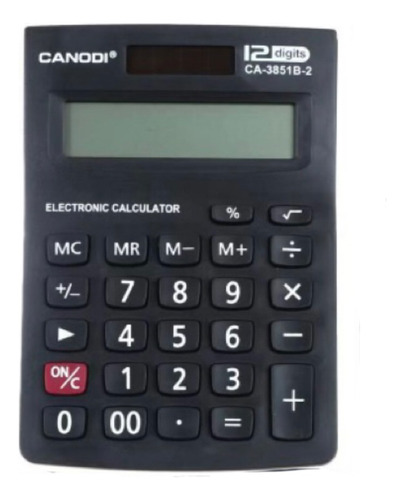 Calculadora 12 Digitos Electronic Y Solar Ca3851