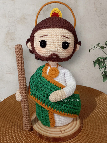 San Judas Tadeo Amigurumi (peluche Tejido A Crochet)