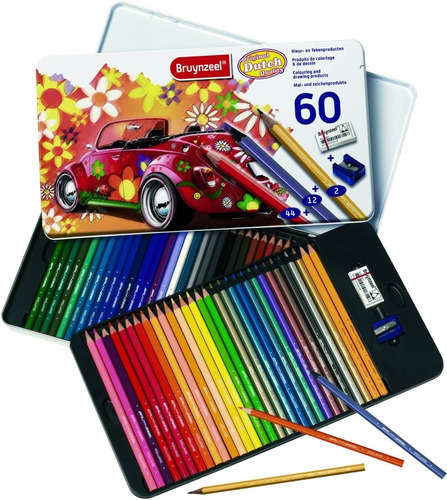 Lapices Colores Bruynzeel Artisticos X 60 Caja Metálica