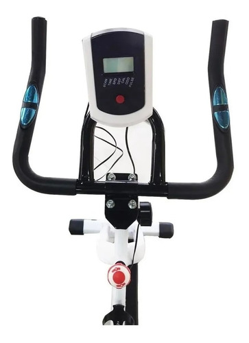 Bicicleta fija Ranbak RAN 101N para spinning color blanco y negro y rojo