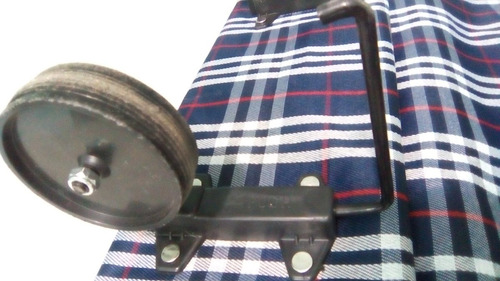 Bolsa Plegable De Mandado Con Ruedas Color Azul marino