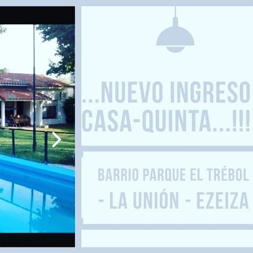 Casaquinta De1090 M2 ### Barrio Parque El Trebol