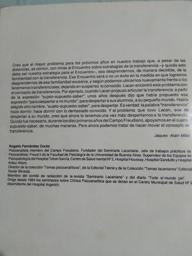 Estrategias De La Transferencia: Aramburu Czarny Katz (Usado)