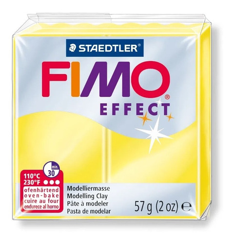 Massa De Modelar Fimo Effect Yellow Translucent 57g 8020-104