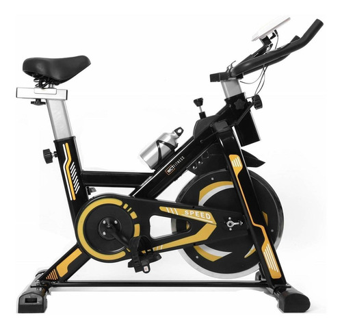 Imagem 2 de 7 de Bicicleta ergométrica WCT Fitness 10100018 para spinning preta