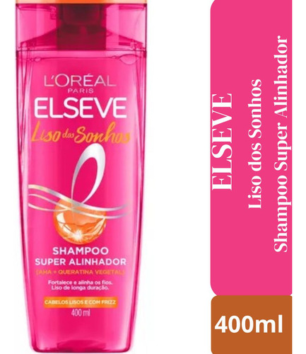 L'oréal Paris Elseve Shampoo Liso Dos Sonhos 400ml