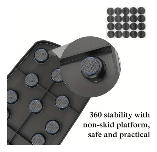 Tablero De Ejercicios Flexiones Lagartijas Color Negro