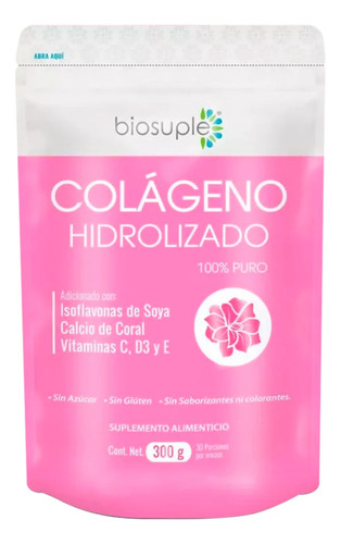 Biosuple - Colágeno Hidrolizado 100% Puro - 300g - Sin sabor