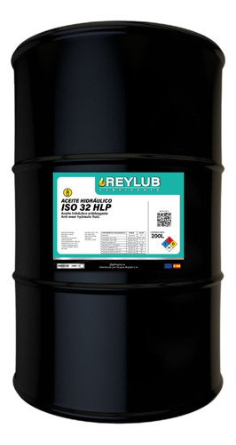 Aceite Hidraulico Reylub Iso 32 Hlp 200lt