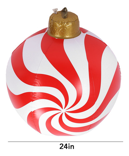 Bola De Navidad Inflable De Pvc De 23.62 Pulgadas Con Forma