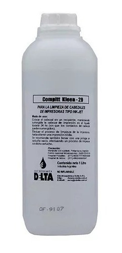 Compitt Kleen 29 Delta Limpieza Cabezales De Impresoras