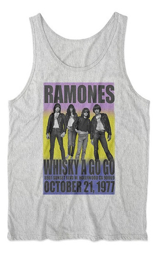 Musculosa The Ramones Poster M2 Gris Melange