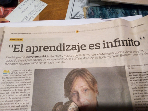 Nota - Aniversario Museo Del Cine Argentino - Clarin - (Usado)