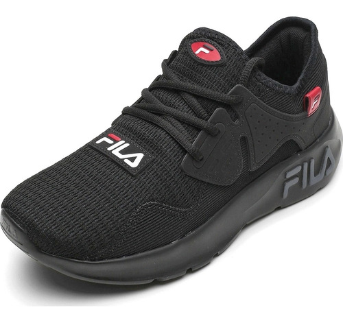 Tenis Fila Men Shoes Iconic Preto/vermelho Ref. 943939