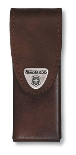 Estuche Victorinox Cuero Café Swisstool Plus - Electromundo