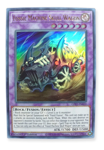 Yugi-oh! Fossil Machine Skull Wagon Gfp2-en020 Ultra