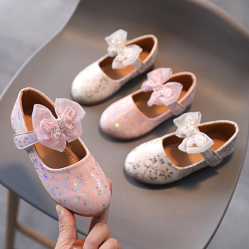 Zapatos De Princesa Con Nudo De Cristal D Para Niños Y Niñas