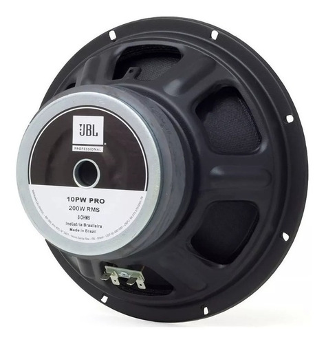 Woofer Jbl 10pw Pro 10 Pulgadas 200 Watts Rms 8ohms Parlante Color Negro