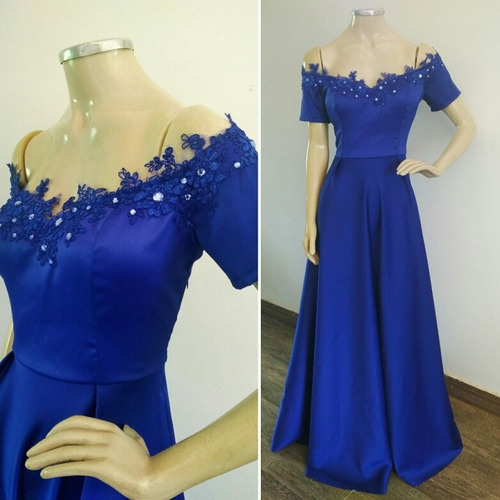 vestidos azul royal para formatura