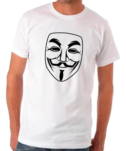 Camiseta Camisa V De Vingança Mask Dave Gibbons Alan Moore