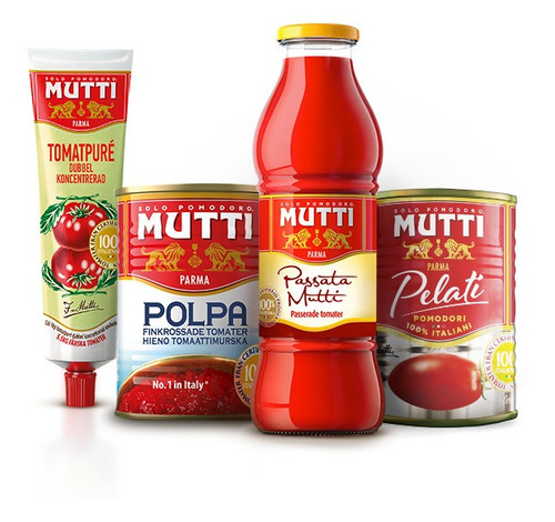 Lata De Tomate Mutti San Marzano Dop 400 Gr.