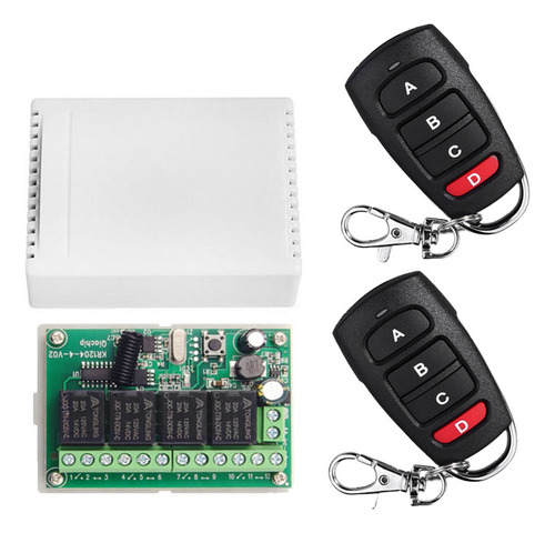 Interruptor De Control Remoto Dc12v 24v 4 Canales 433m