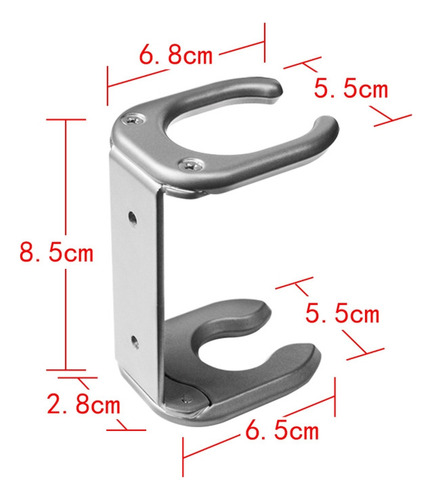 Soporte De Pared Para Alisador De Pelo Airstrait Ht01 Gray F