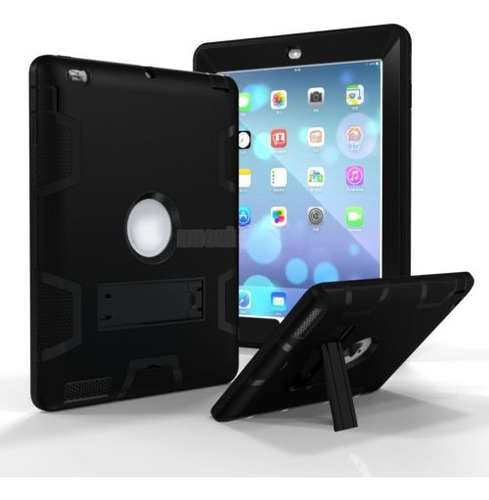 A Prueba De Golpes De Goma Y Duro Soporte Funda Para iPad 2 