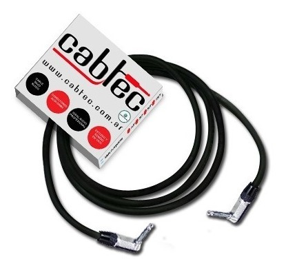 Cable Plug Plug 90° Ts Mono De Audio Neutrik Rean 1m Cabtec
