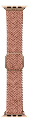 Correa Trenzada Para Apple Watch 46/45/44/42mm Aspen De Uniq Ancho De La Correa 2.2 Cm Color Rosa