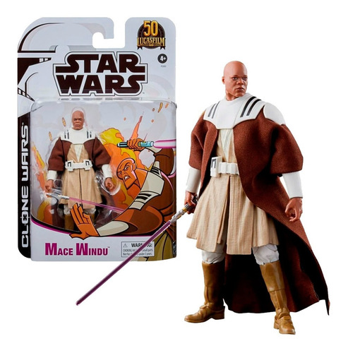 Star Wars Mace Windu Black Series Clone Wars Exclusivo