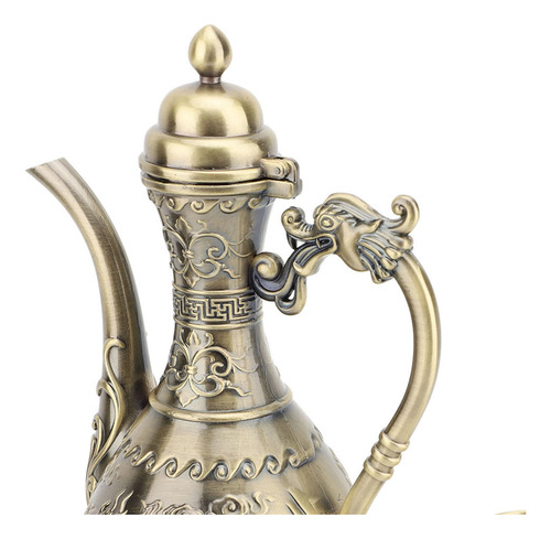 Set De Té Vintage Turco, Exquisita Y Lujosa Tetera De Metal