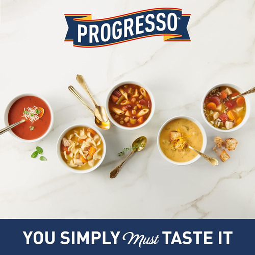 Sopa De Tomate Y Albahaca Progresso, Sopa Enlatada Clásica D