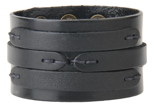 Brazalete De Material Cuero Ancho Casual Brazalete Brazalete