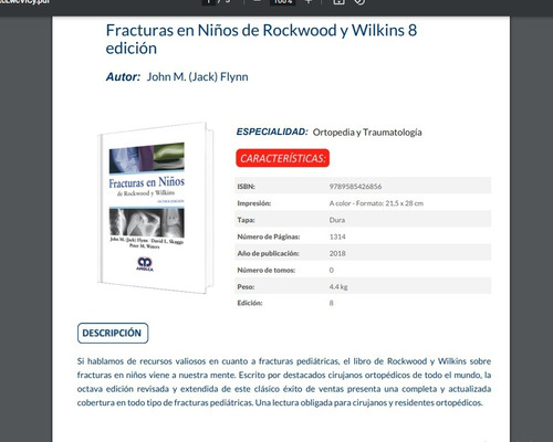 Fracturas En Niños De Rockwood Y Wilkins Octava Edición