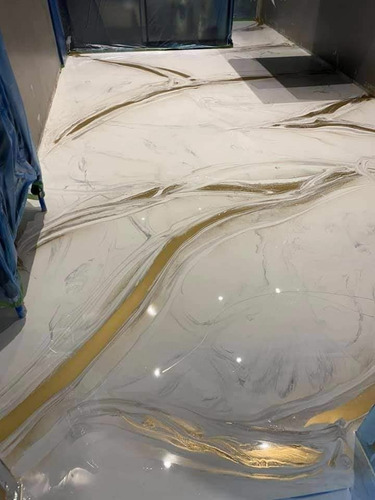 Imagen 10 de 10 de Porcelanato Liquido Resina Epoxica Pisos, Topes, Mesas