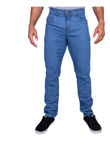 Calça Masculina Atual Moda Slim Reforçada Jeans Trabalho