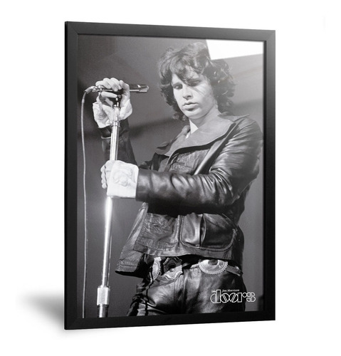 Cuadro The Doors Jim Morrison Cantando Enmarcado 20x30cm