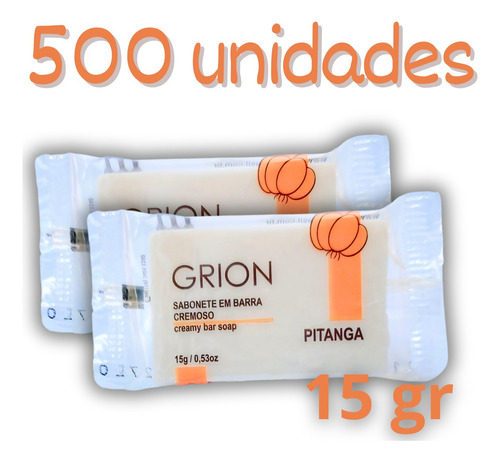 Kit 500 Mini Sabonete 15g Hotel Motel Pousada Pitanga Luxo 