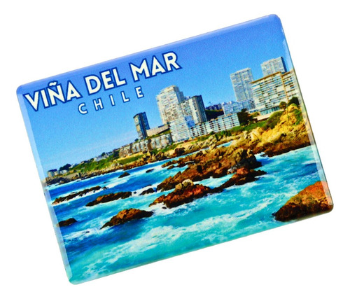 Imanes Cerámicos Destinos Turísticos Chile Color Viña Del Mar