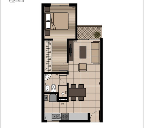 Departamento 1 Dormitorio