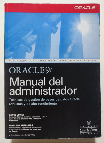 Oracle 9. Manual Del Administrador. Kevin Loney Programación (Reacondicionado)