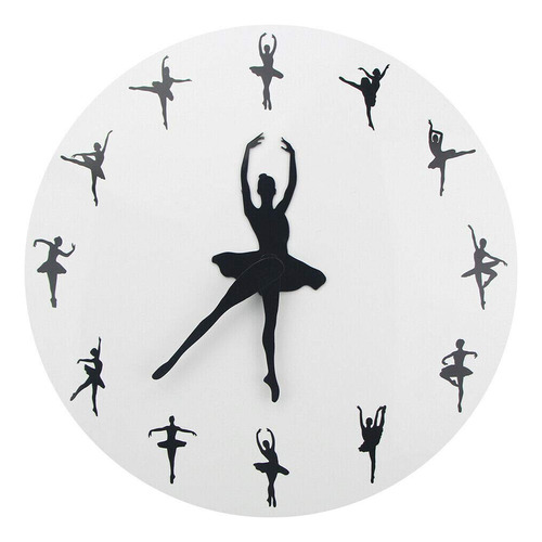 Bailarina Reloj De Pared Ballet Baile Colgante Decoración Re